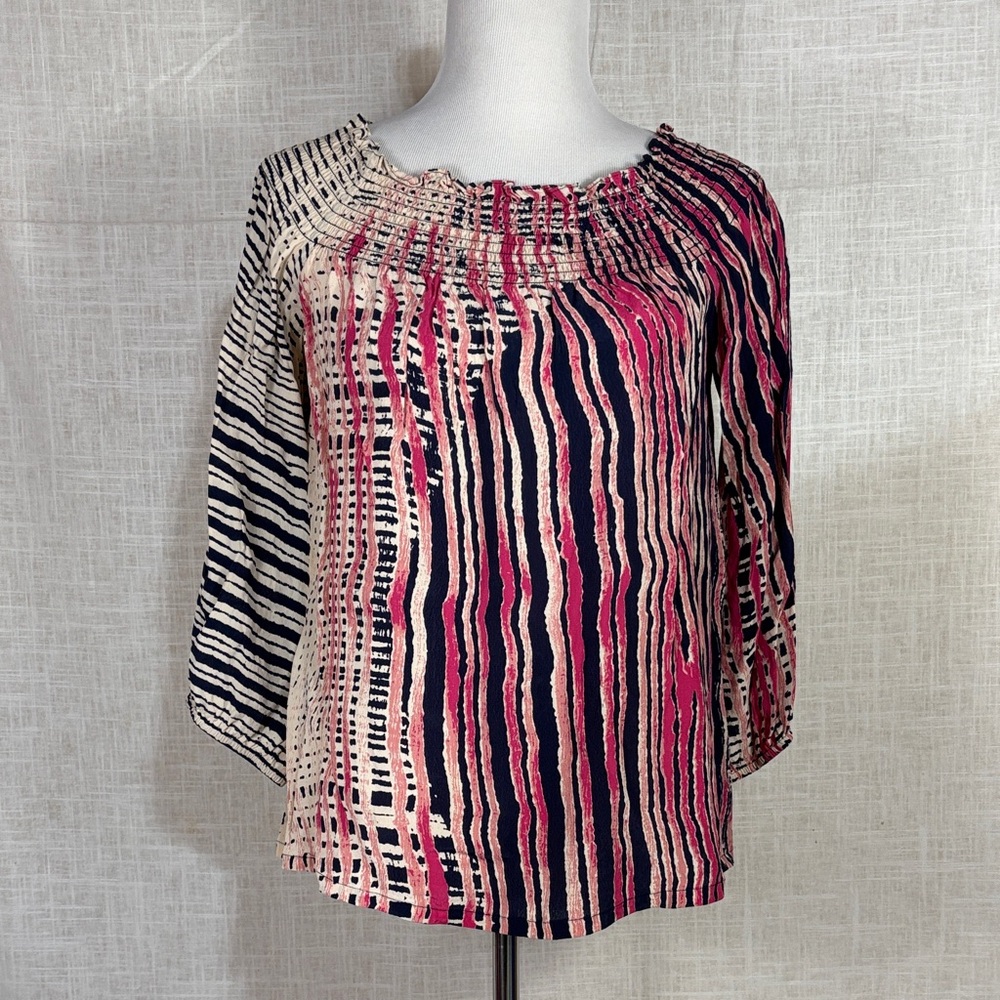 Plenty by Tracy Reese smocked neckline top - floaty and gorgeous